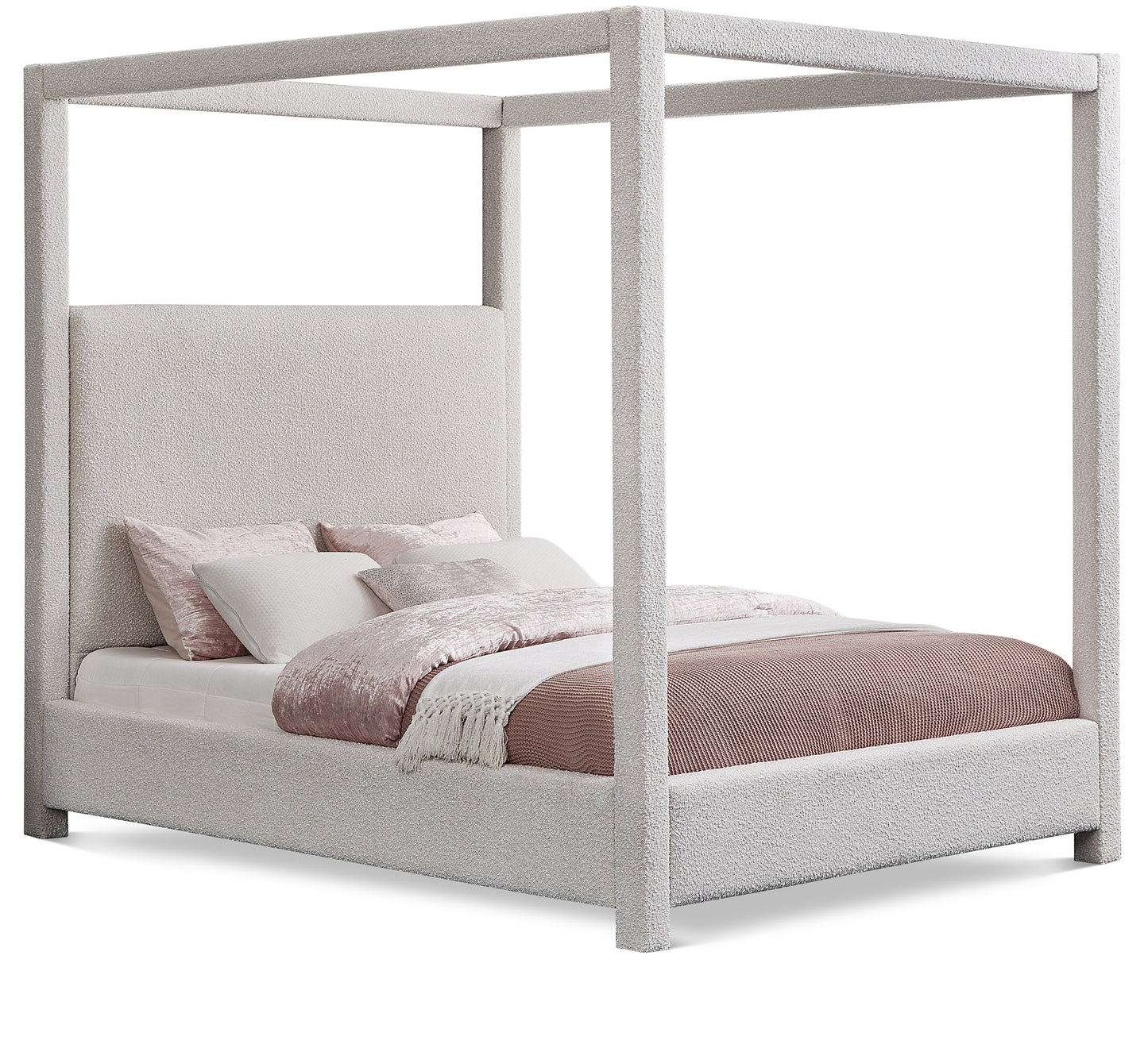 Cama de tela Eden Boucle