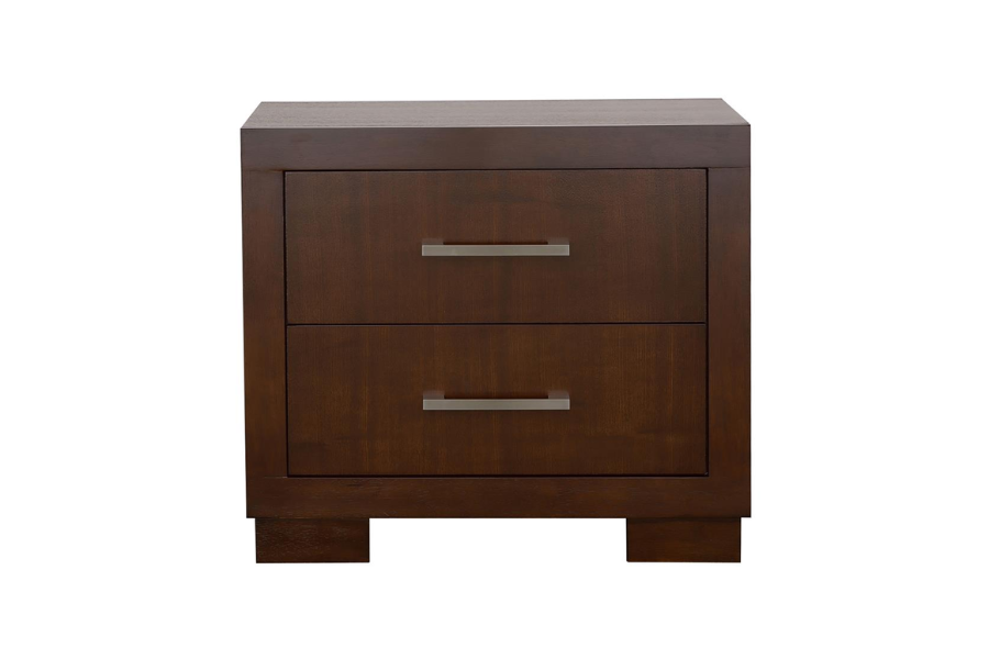 Jessica 2-drawer Nightstand Cappuccino 200712