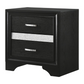 Miranda 2-drawer Nightstand Black	206362