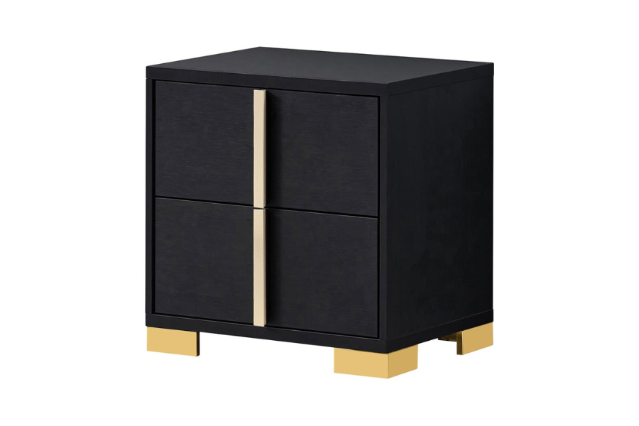 Marceline 2-drawer Nightstand Black 222832