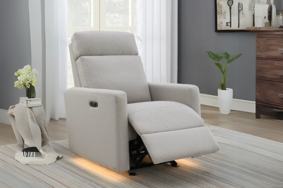 Tallula Fabric Power Glider Recliner with Power Headrest