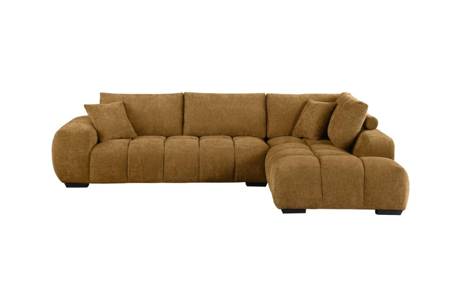 Camacho Upholstered Chaise Sectional Sofa Amber 503985 Commin Soon