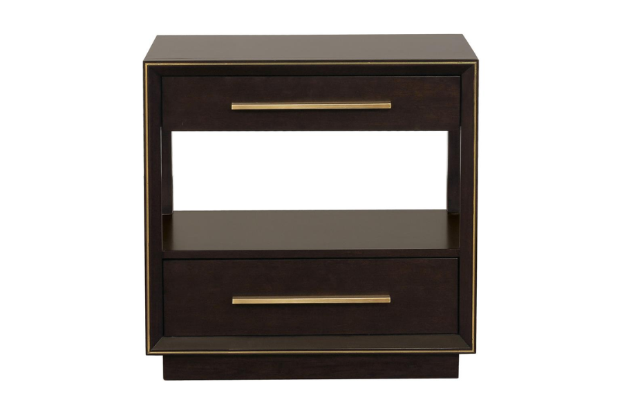 Durango 2-drawer Nightstand Smoked Peppercorn 223262