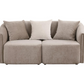 Townsend Chenille Upholstered Rolled Arm Loveseat Latte	504755