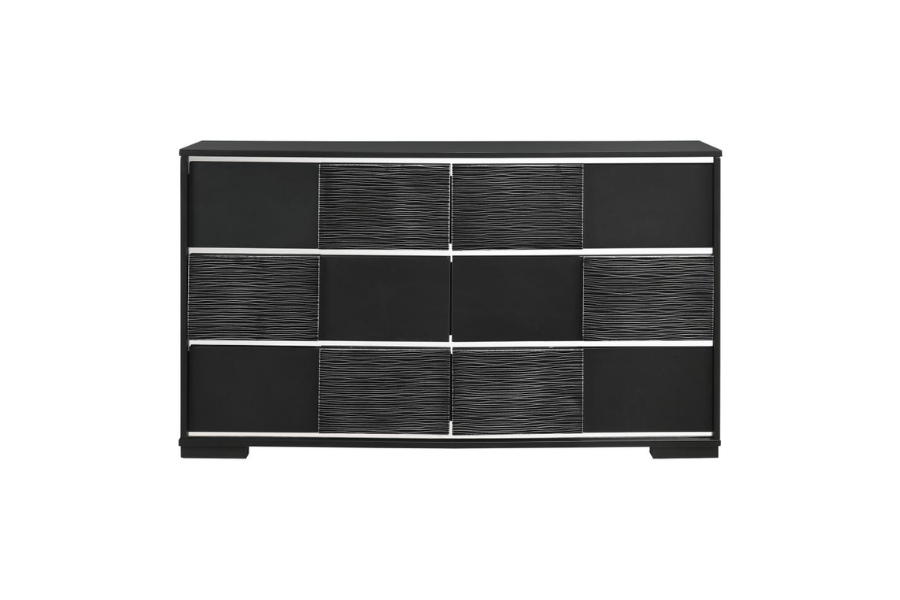 Blacktoft 6-drawer Dresser Black 207103