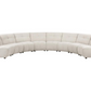 Charlotte 8-piece Upholstered Modular Sectional Sofa Ivory 551300