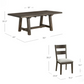 Brinley 7-piece Dining Table Set