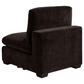 Lakeview Upholstered Armless Chair Dark Chocolate 551464