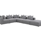 Jennifer 6-piece Upholstered Modular Sectional Grey 551594-SET