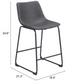 Kai 24” Barstool, 2-pack