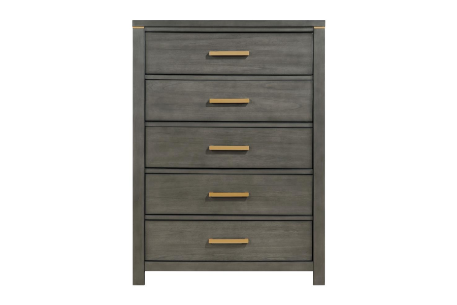 Kieran 5-drawer Bedroom Chest Grey 224745