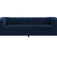 Chalet Upholstered Tuxedo Arm Tufted Sofa Blue 509211