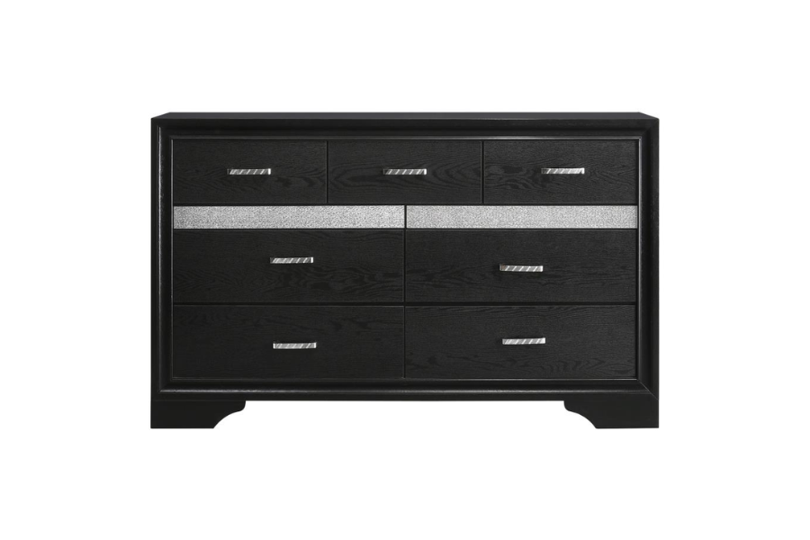 Miranda 7-drawer Dresser Black 206363