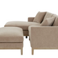 Caspian Fabric Sectional with Ottoman Floor Model