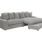 Blaine Upholstered Reversible Chaise Sectional Sofa Fog 509900