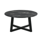 Skylark Round Marble-like SmartTop Coffee Table Black 707848