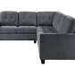 Georgina 4-piece Upholstered Modular Sectional Steel Grey 551701-SET