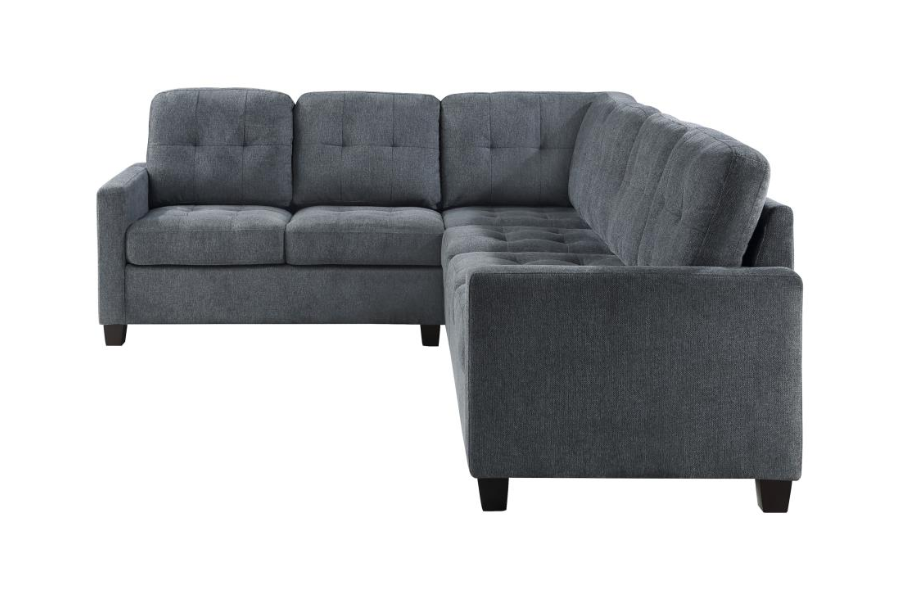 Georgina 4-piece Upholstered Modular Sectional Steel Grey 551701-SET