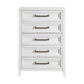 Marielle 5-drawer Bedroom Chest Distressed White 224845