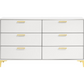 Kendall 6-drawer Dresser White 224403