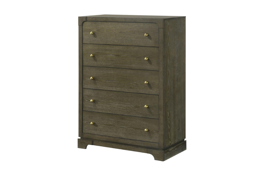 Gran Park 5-drawer Bedroom Chest of Drawers Dark Cocoa 224935