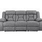 Higgins Upholstered Motion Reclining Sofa Grey 602261