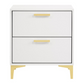 Kendall 2-drawer Nightstand White 224402