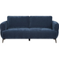 Lively Chenille Upholstered Modern Track Arm Sofa Blue 509041