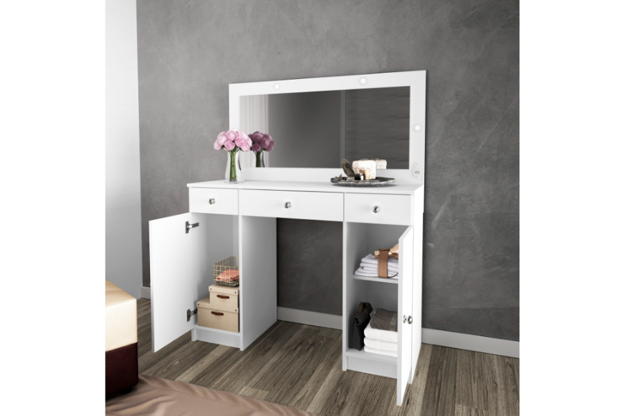 HEIDI MAKEUP VANITY TABLE WHITE