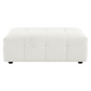 Everly Boucle Upholstered Rectangular Ottoman Off White 504854