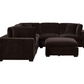 Lakeview 6-piece Upholstered Modular Sectional Chocolate 551464-SET