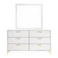 Kendall 6-drawer Dresser with Mirror White 224403M