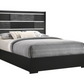 Blacktoft Wood Queen Panel Bed Black 207101Q