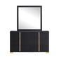 Marceline 6-drawer Dresser with Mirror Black 222833M Coming Soon