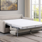 Rylie Upholstered Sofa Sleeper with Queen Mattress Beige 360027