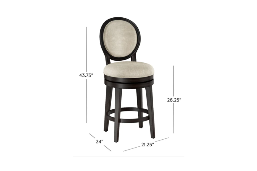 Online Only Dayton Counter Height Swivel Stool