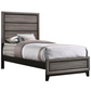 Watson Wood Twin Panel Bed Grey Oak 212421T