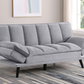 Laredo Upholstered Tufted Convertible Sofa Bed Grey 360018