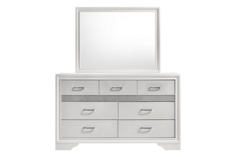 Miranda 7-drawer Dresser with Mirror White 205113M Comming Soon