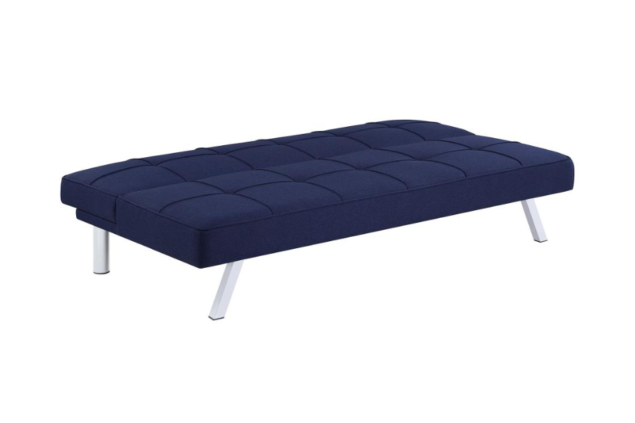 Joel Upholstered Tufted Convertible Sofa Bed Blue 360282