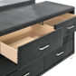 Melody 6-drawer Upholstered Dresser Grey 223383 Comming Soon