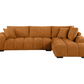 Camacho Upholstered Chaise Sectional Sofa Orange 503975 Comming Soon