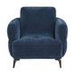 Lively Chenille Upholstered Modern Track Arm Chair Blue 509043 Comming Soon