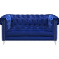 Bleker Upholstered Tuxedo Arm Tufted Loveseat Blue 509482