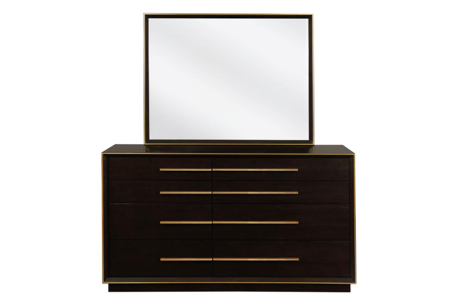 Durango 8-drawer Dresser with Mirror Smoked Peppercorn 223263M