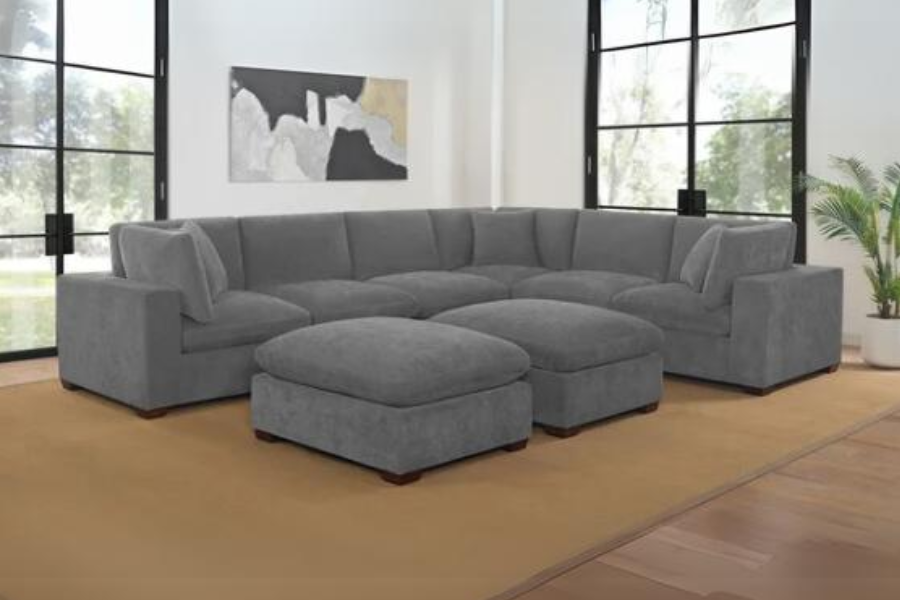 Thomasville Lowell 8 - piece Modular Sectional Floor Model