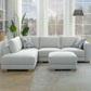 Drayden Fabric Sectional with Ottoman Floor Model