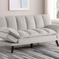 Laredo Upholstered Tufted Convertible Sofa Bed Light Grey 360017