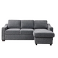 Coddle Aria Fabric Sleeper Sofa with Reversible Chaise