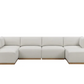 Henredon Murphy Fabric Modular Sectional with ottoman